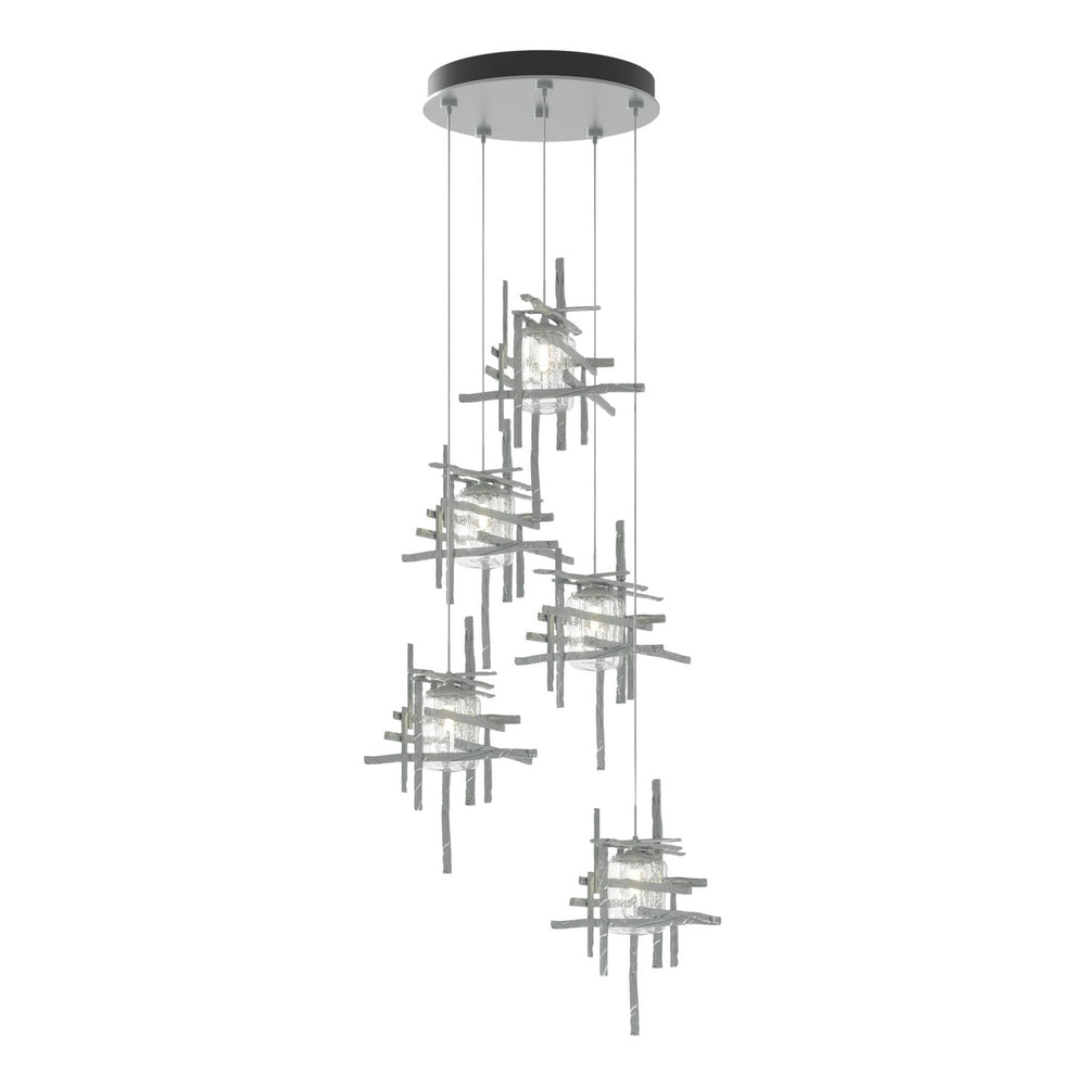 Hubbardton Forge - LED Pendant - Tura - Vintage Platinum- Union Lighting Luminaires Decor
