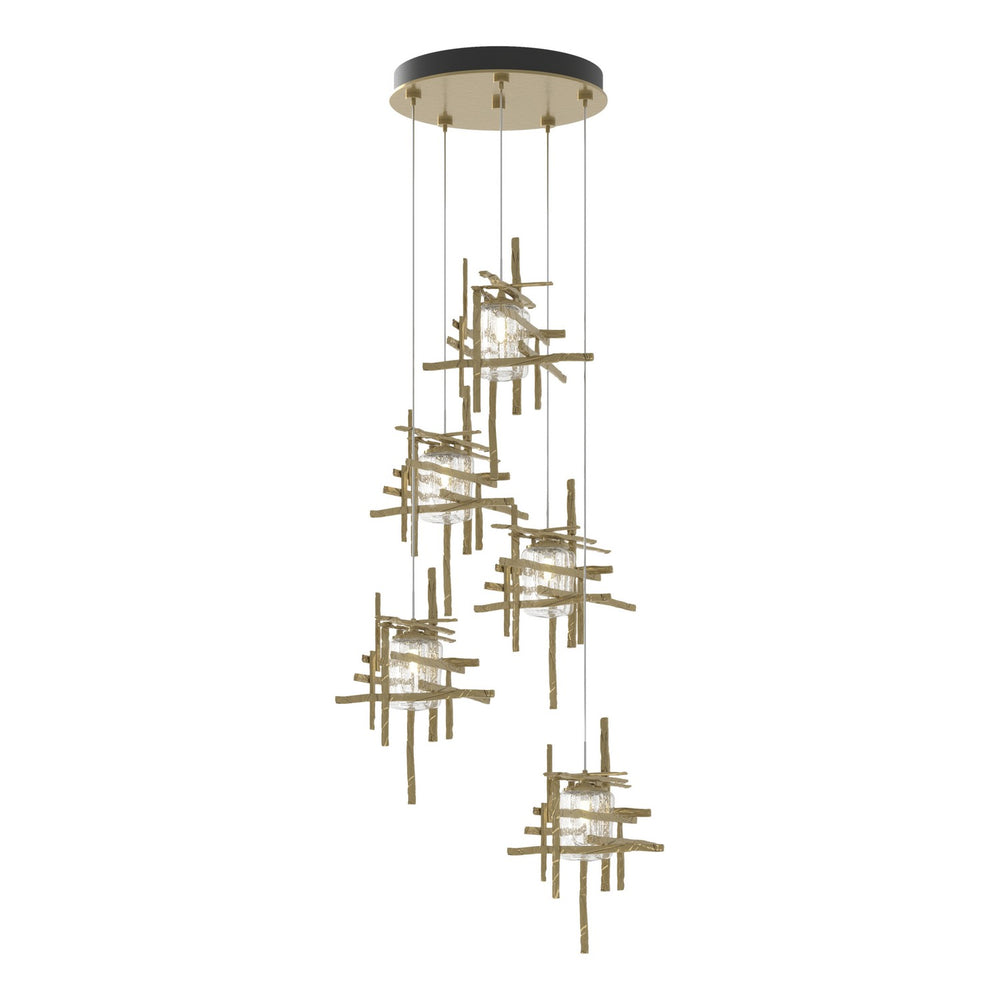 Hubbardton Forge - LED Pendant - Tura - Modern Brass- Union Lighting Luminaires Decor