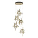 Hubbardton Forge - LED Pendant - Tura - Modern Brass- Union Lighting Luminaires Decor