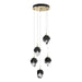 Hubbardton Forge - LED Pendant - Chrysalis - Modern Brass- Union Lighting Luminaires Decor