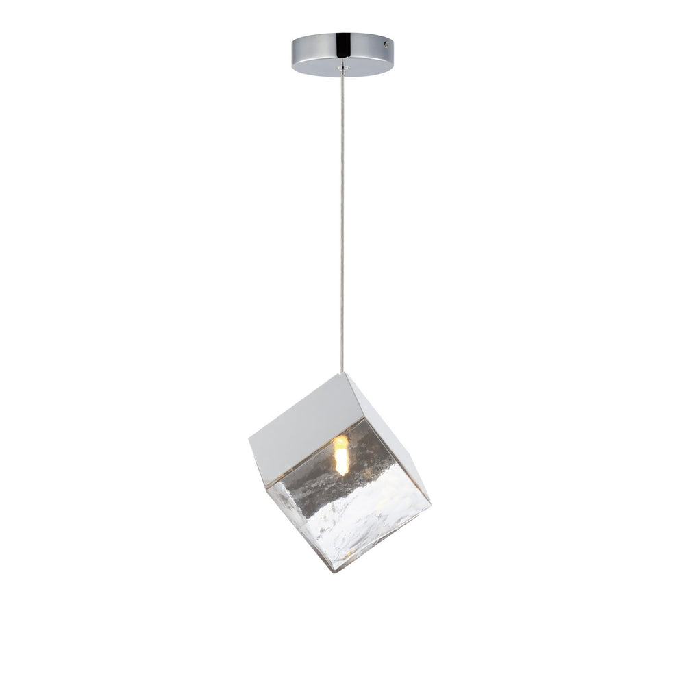 ET2 - LED Pendant - Ice Cube - Polished Chrome- Union Lighting Luminaires Decor