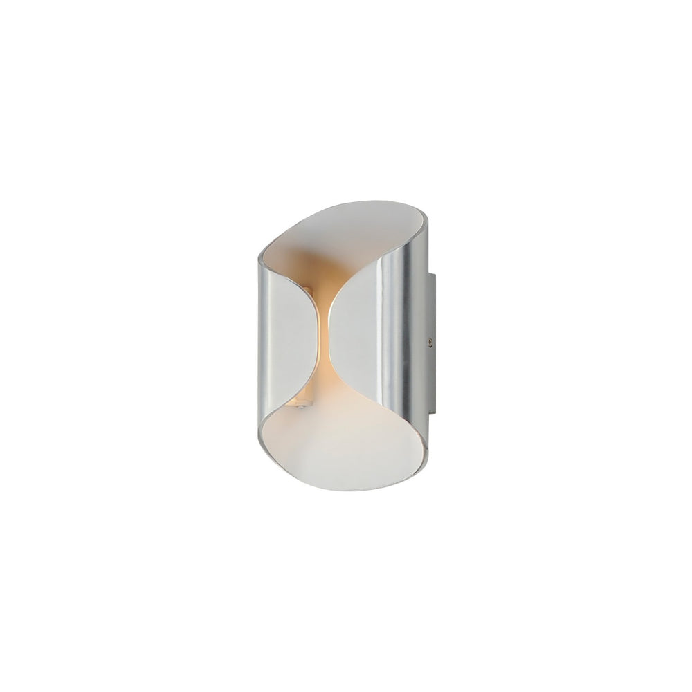 ET2 - LED Outdoor Wall Lamp - Folio - Satin Aluminum / White- Union Lighting Luminaires Decor