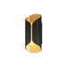 ET2 - LED Outdoor Wall Lamp - Folio - Black / Gold- Union Lighting Luminaires Decor