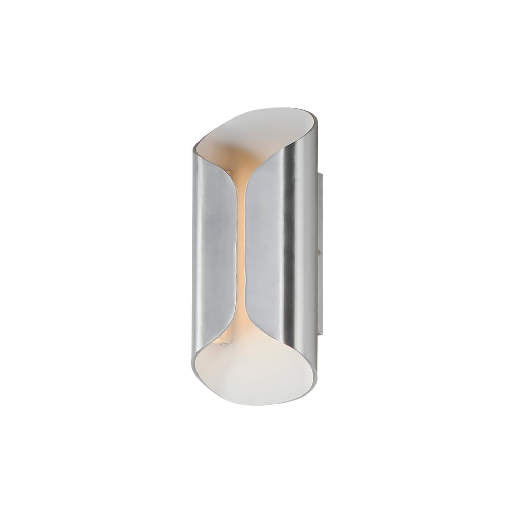 ET2 - LED Outdoor Wall Lamp - Folio - Satin Aluminum / White- Union Lighting Luminaires Decor