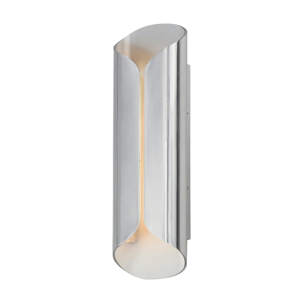ET2 - LED Outdoor Wall Lamp - Folio - Satin Aluminum / White- Union Lighting Luminaires Decor