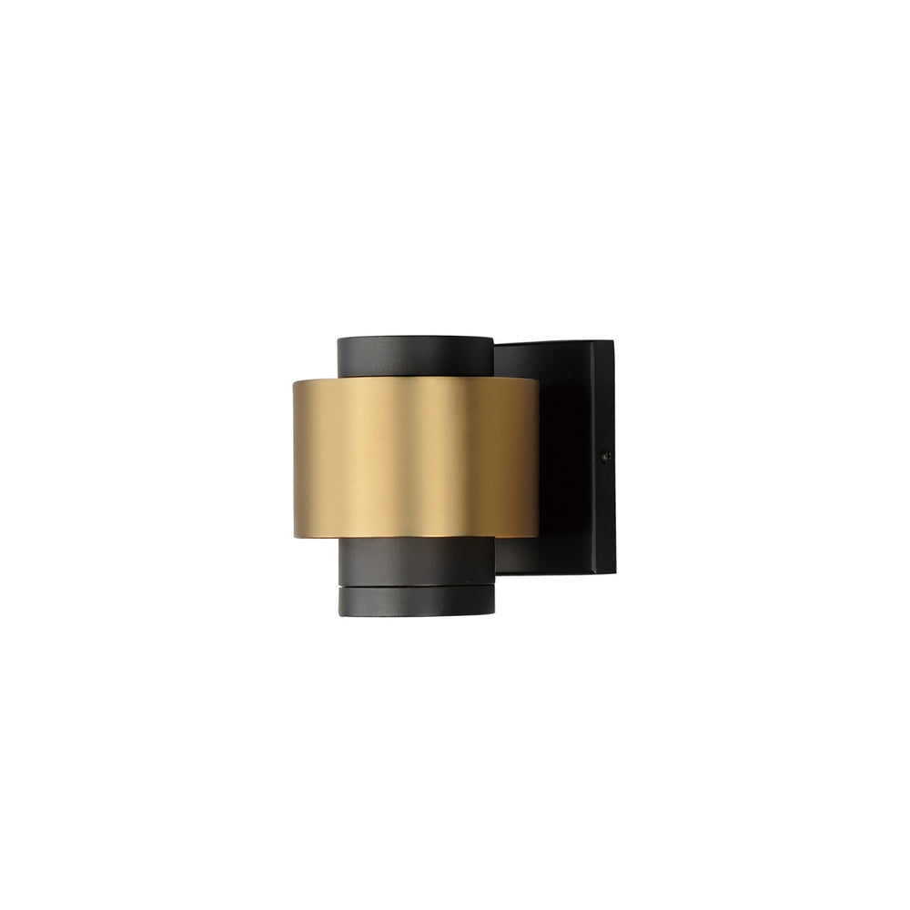 ET2 - LED Outdoor Wall Sconce - Reveal Outdoor - Black / Gold- Union Lighting Luminaires Decor