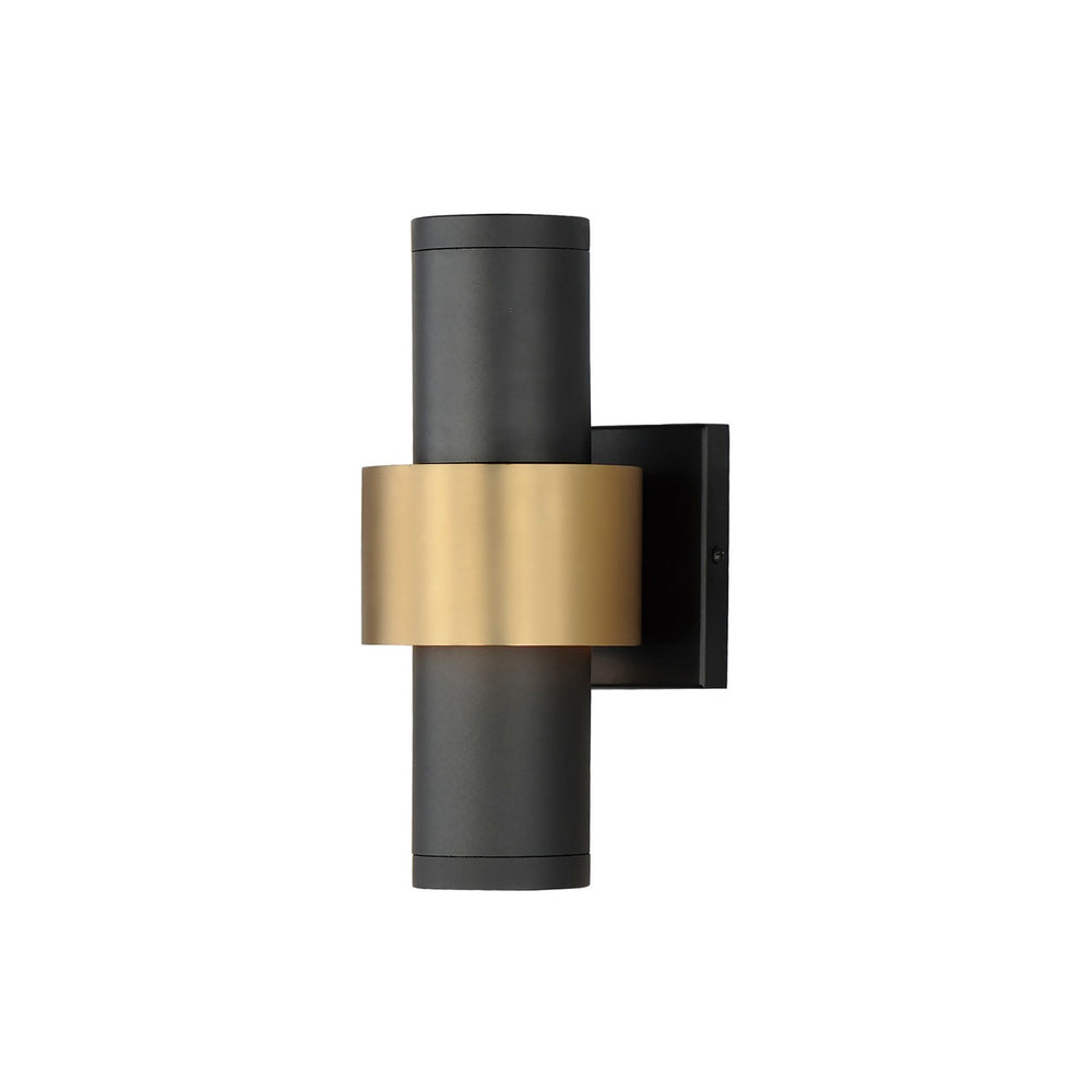 ET2 - LED Outdoor Wall Sconce - Reveal Outdoor - Black / Gold- Union Lighting Luminaires Decor