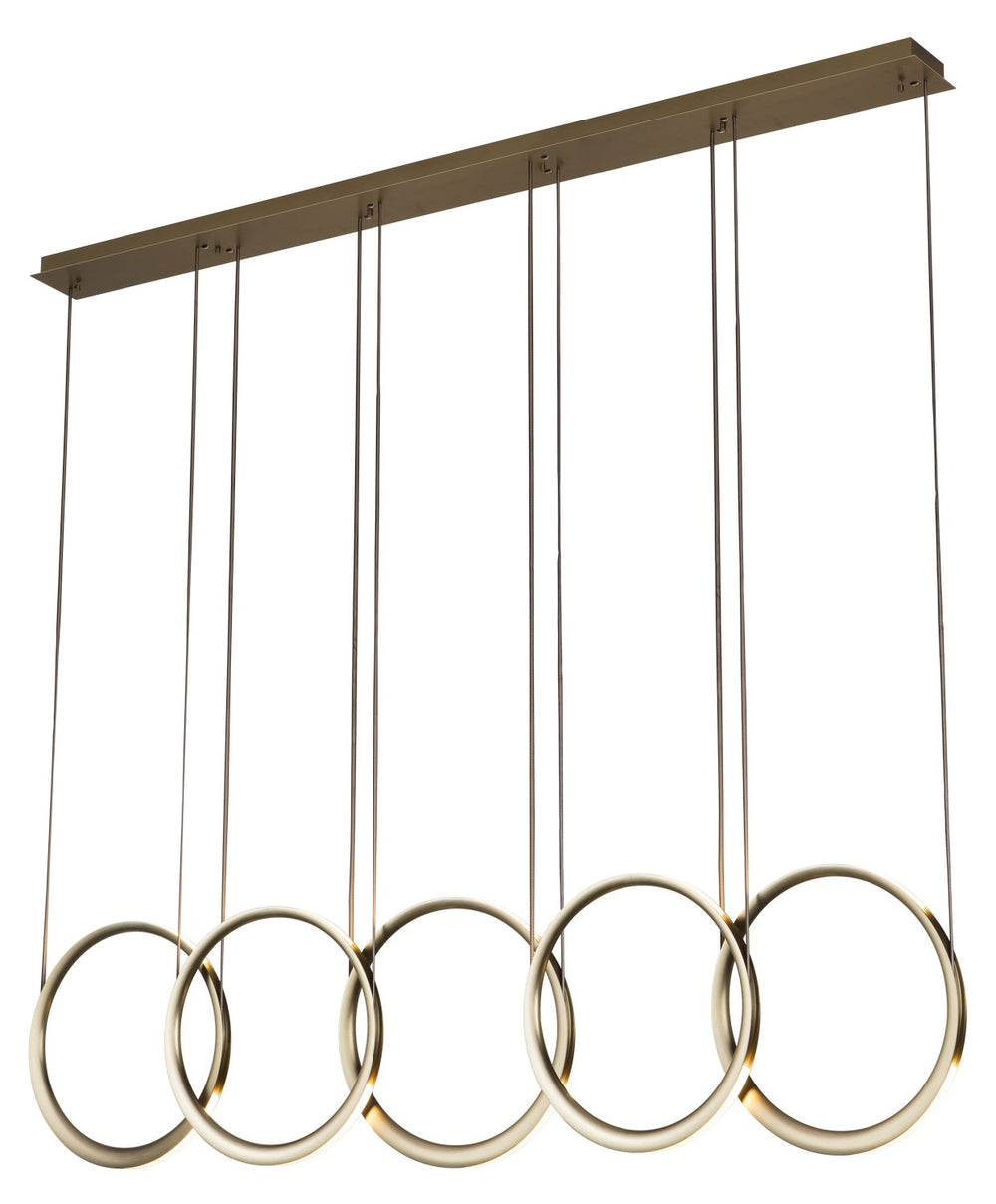PageOne - LED Pendant - Eternal - Satin Antique Brass- Union Lighting Luminaires Decor