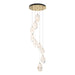 Hubbardton Forge - LED Pendant - Chrysalis - Modern Brass- Union Lighting Luminaires Decor