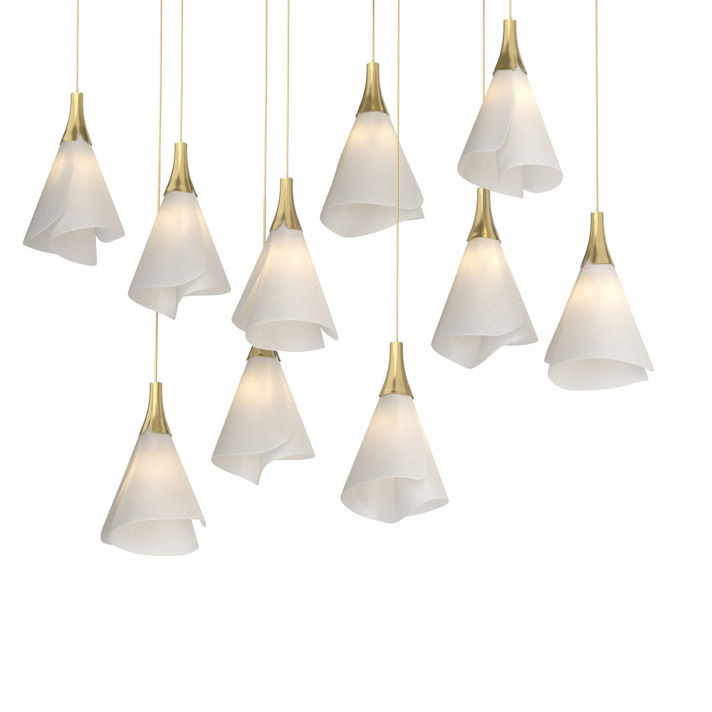 Hubbardton Forge - LED Pendant - Mobius - Modern Brass- Union Lighting Luminaires Decor