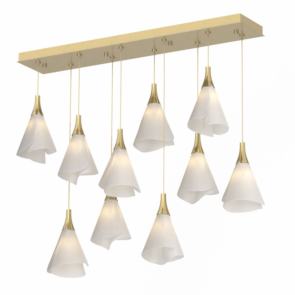Hubbardton Forge - LED Pendant - Mobius - Modern Brass- Union Lighting Luminaires Decor