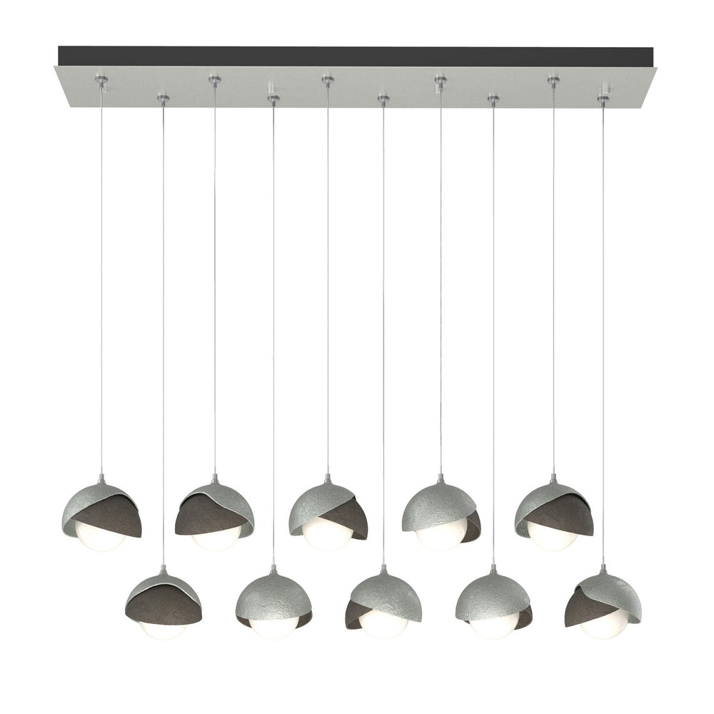 Hubbardton Forge - LED Pendant - Brooklyn - Vintage Platinum- Union Lighting Luminaires Decor