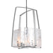 Hubbardton Forge - Four Light Pendant - Arc - Vintage Platinum- Union Lighting Luminaires Decor
