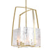 Hubbardton Forge - Four Light Pendant - Arc - Modern Brass- Union Lighting Luminaires Decor