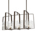 Hubbardton Forge - Eight Light Linear Pendant - Arc - Bronze- Union Lighting Luminaires Decor