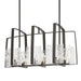 Hubbardton Forge - Eight Light Linear Pendant - Arc - Dark Smoke- Union Lighting Luminaires Decor