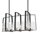 Hubbardton Forge - Eight Light Linear Pendant - Arc - Black- Union Lighting Luminaires Decor