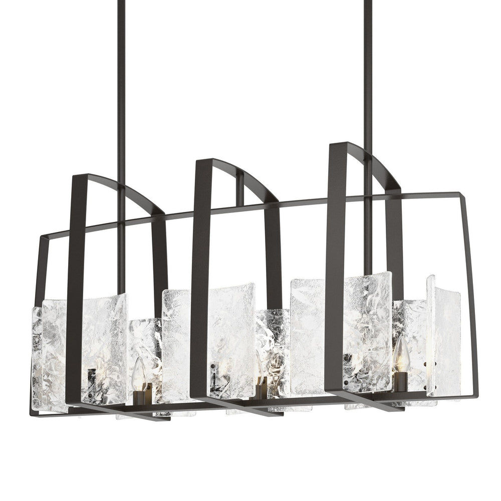 Hubbardton Forge - Eight Light Linear Pendant - Arc - Oil Rubbed Bronze- Union Lighting Luminaires Decor