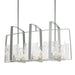 Hubbardton Forge - Eight Light Linear Pendant - Arc - Vintage Platinum- Union Lighting Luminaires Decor