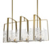 Hubbardton Forge - Eight Light Linear Pendant - Arc - Modern Brass- Union Lighting Luminaires Decor