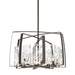 Hubbardton Forge - Eight Light Pendant - Arc - Bronze- Union Lighting Luminaires Decor