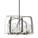 Hubbardton Forge - Eight Light Pendant - Arc - Dark Smoke- Union Lighting Luminaires Decor