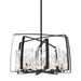 Hubbardton Forge - Eight Light Pendant - Arc - Black- Union Lighting Luminaires Decor