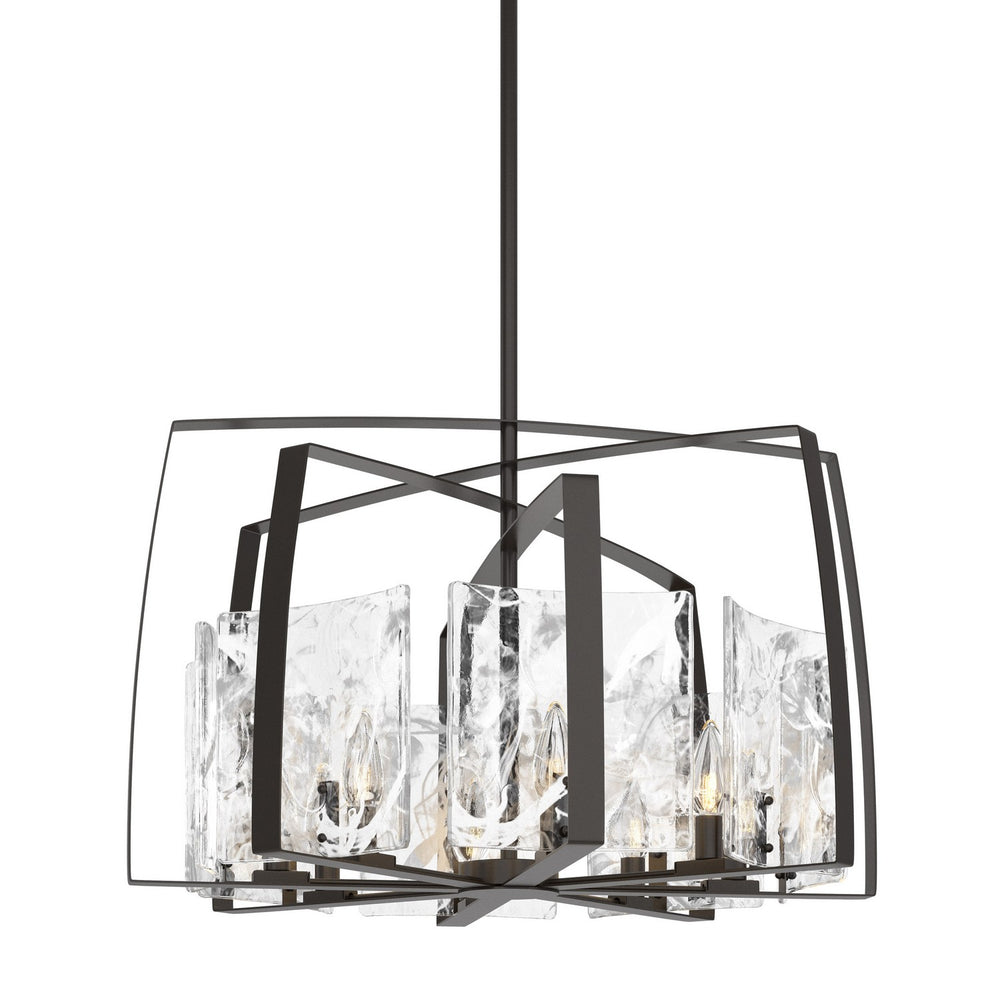 Hubbardton Forge - Eight Light Pendant - Arc - Oil Rubbed Bronze- Union Lighting Luminaires Decor