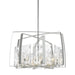 Hubbardton Forge - Eight Light Pendant - Arc - Vintage Platinum- Union Lighting Luminaires Decor