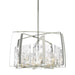 Hubbardton Forge - Eight Light Pendant - Arc - Sterling- Union Lighting Luminaires Decor