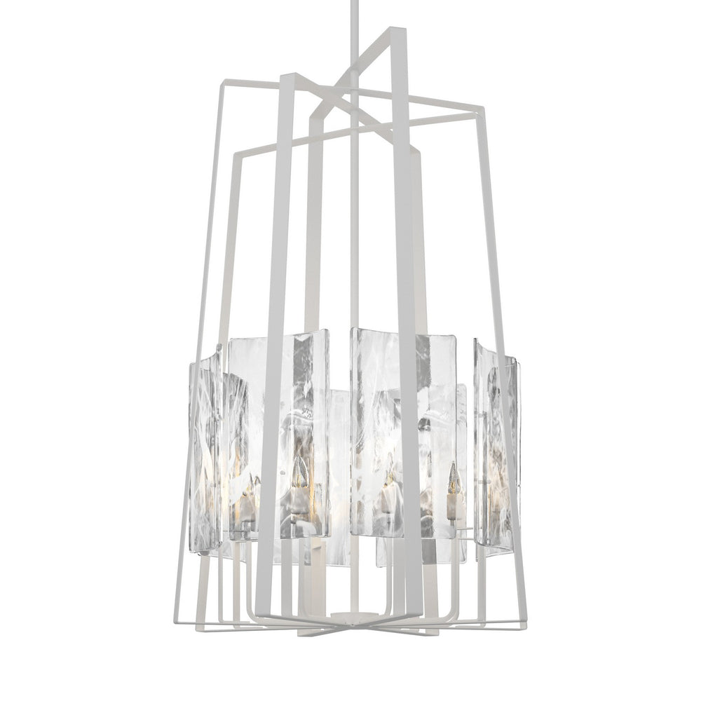 Hubbardton Forge - Eight Light Pendant - Arc - White- Union Lighting Luminaires Decor