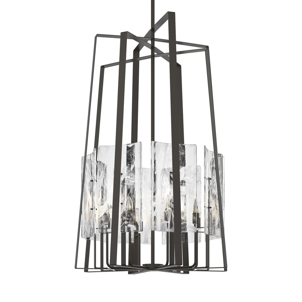 Hubbardton Forge - Eight Light Pendant - Arc - Dark Smoke- Union Lighting Luminaires Decor