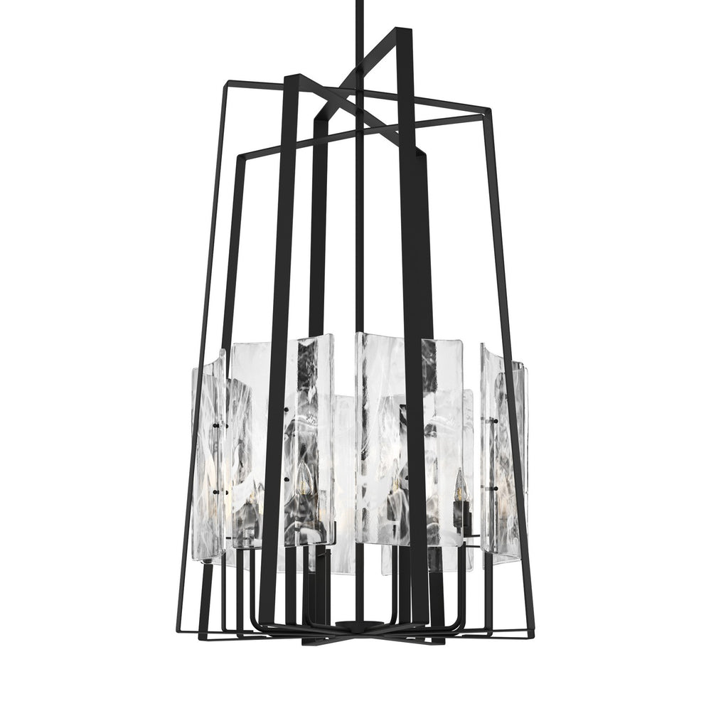 Hubbardton Forge - Eight Light Pendant - Arc - Black- Union Lighting Luminaires Decor