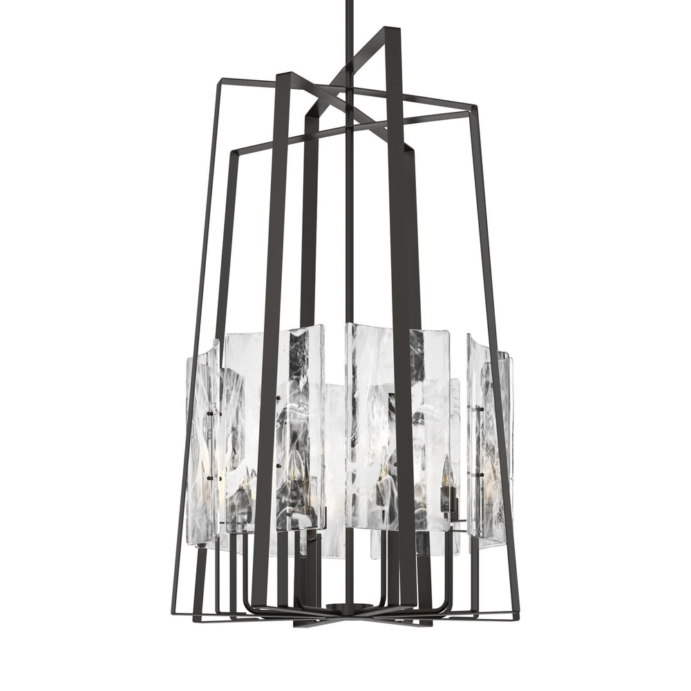 Hubbardton Forge - Eight Light Pendant - Arc - Oil Rubbed Bronze- Union Lighting Luminaires Decor
