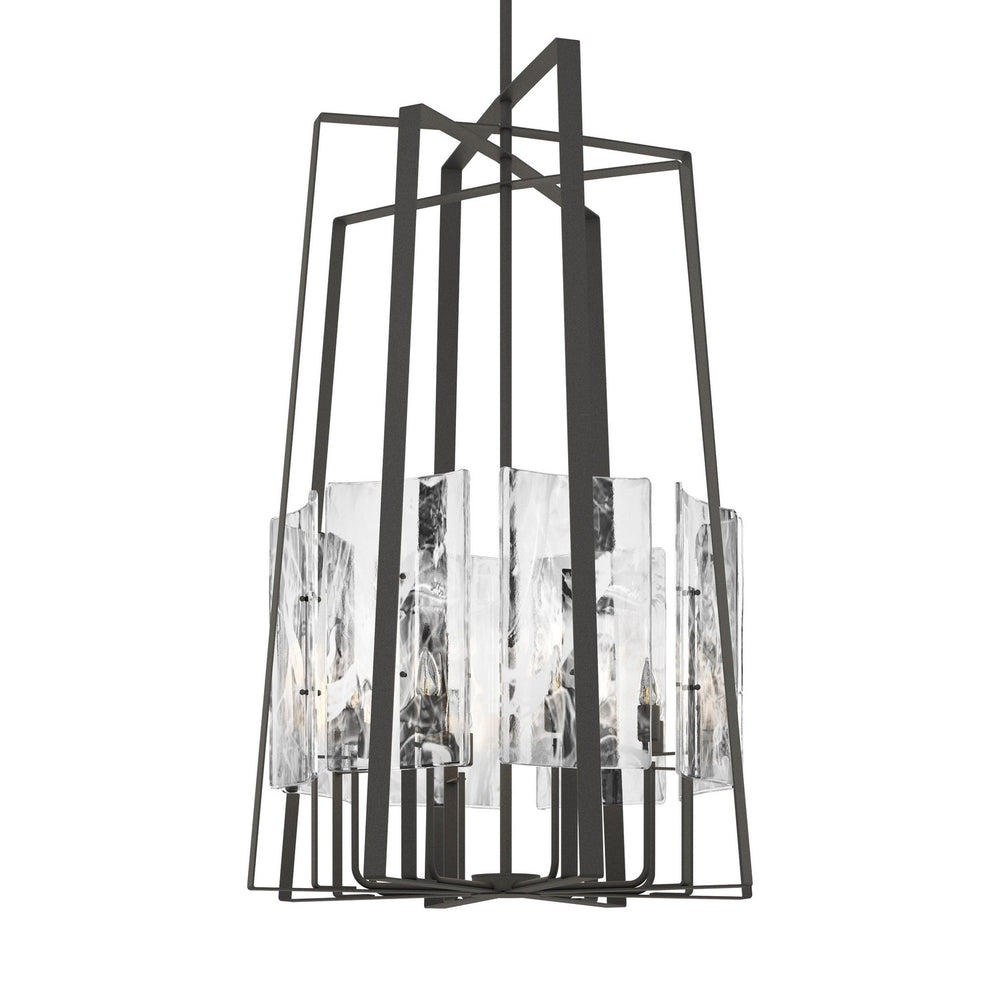 Hubbardton Forge - Eight Light Pendant - Arc - Natural Iron- Union Lighting Luminaires Decor