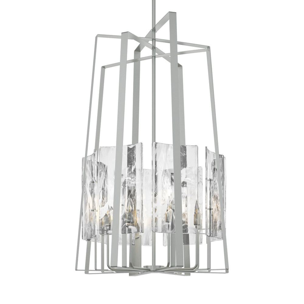 Hubbardton Forge - Eight Light Pendant - Arc - Vintage Platinum- Union Lighting Luminaires Decor