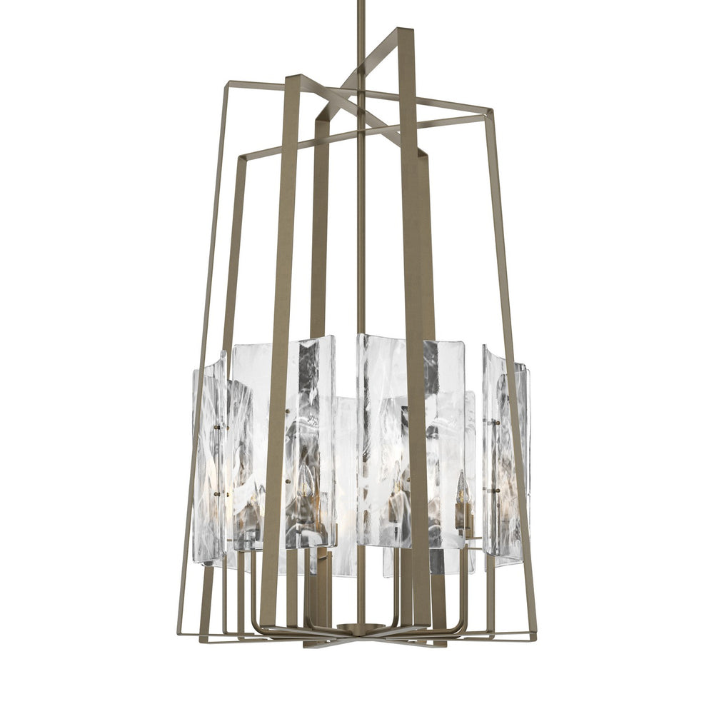 Hubbardton Forge - Eight Light Pendant - Arc - Soft Gold- Union Lighting Luminaires Decor