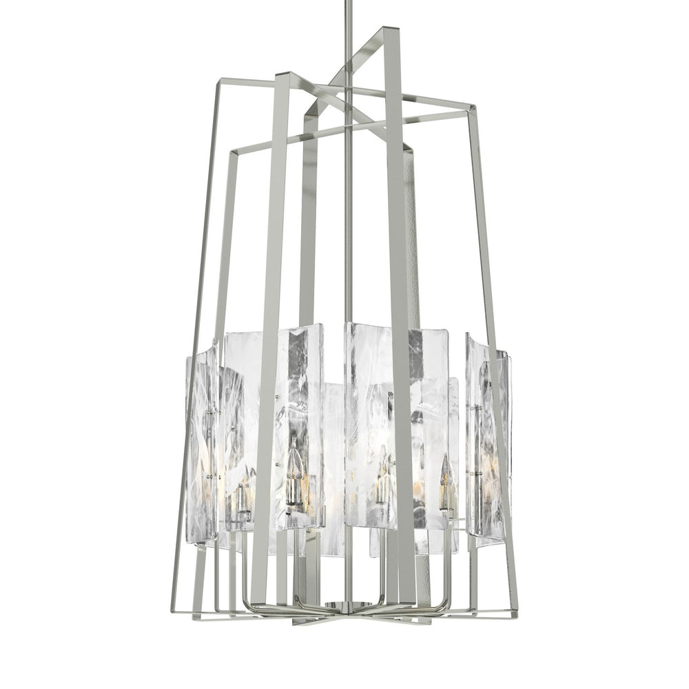Hubbardton Forge - Eight Light Pendant - Arc - Sterling- Union Lighting Luminaires Decor