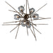 Hubbardton Forge - Six Light Pendant - Griffin - Bronze- Union Lighting Luminaires Decor
