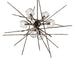 Hubbardton Forge - Six Light Pendant - Griffin - Bronze- Union Lighting Luminaires Decor