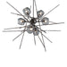 Hubbardton Forge - Six Light Pendant - Griffin - Dark Smoke- Union Lighting Luminaires Decor