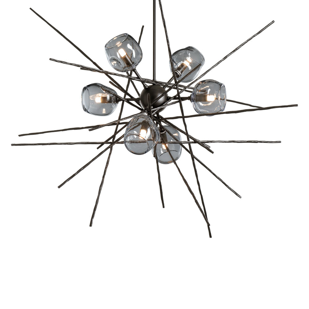 Hubbardton Forge - Six Light Pendant - Griffin - Oil Rubbed Bronze- Union Lighting Luminaires Decor