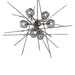 Hubbardton Forge - Six Light Pendant - Griffin - Natural Iron- Union Lighting Luminaires Decor