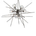 Hubbardton Forge - Six Light Pendant - Griffin - Natural Iron- Union Lighting Luminaires Decor