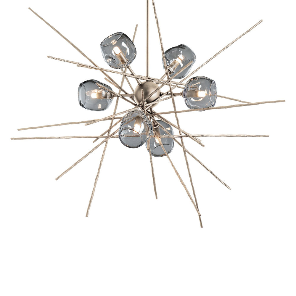 Hubbardton Forge - Six Light Pendant - Griffin - Soft Gold- Union Lighting Luminaires Decor