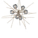 Hubbardton Forge - Six Light Pendant - Griffin - Soft Gold- Union Lighting Luminaires Decor