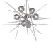 Hubbardton Forge - Six Light Pendant - Griffin - Sterling- Union Lighting Luminaires Decor