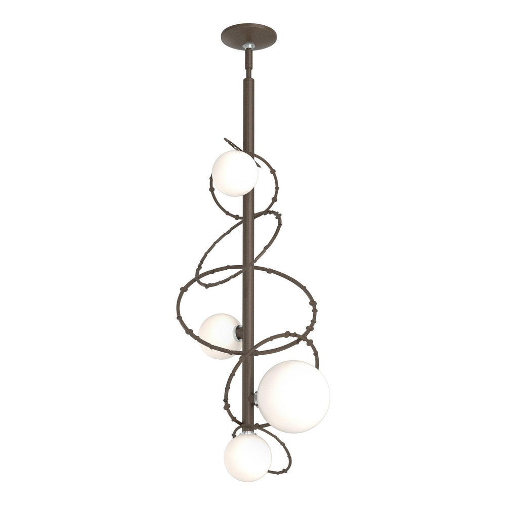 Hubbardton Forge - Four Light Pendant - Olympus - Bronze- Union Lighting Luminaires Decor