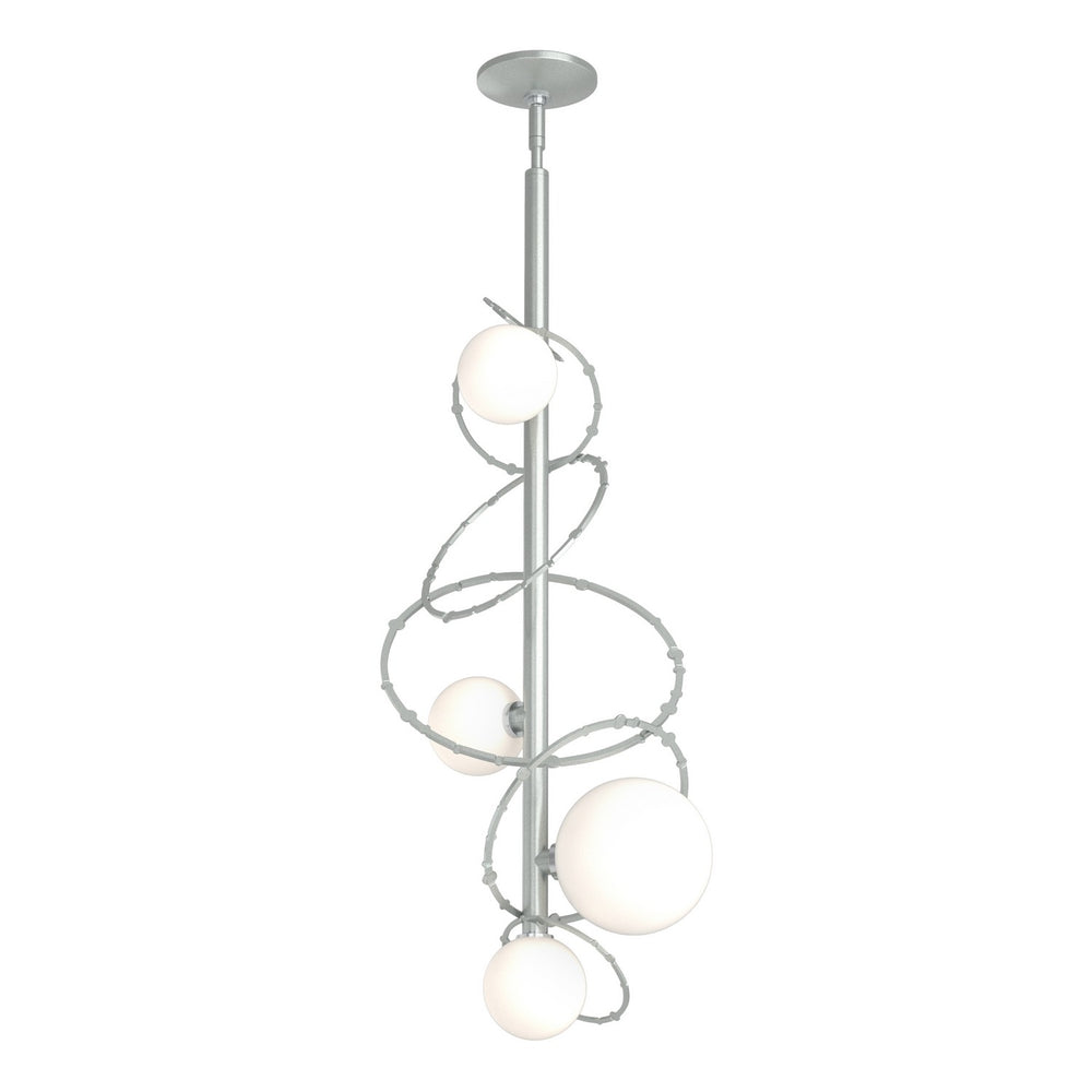 Hubbardton Forge - Four Light Pendant - Olympus - Vintage Platinum- Union Lighting Luminaires Decor