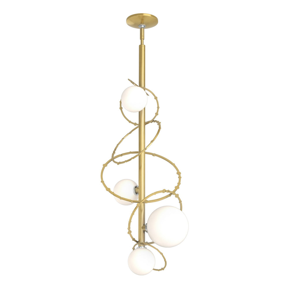 Hubbardton Forge - Four Light Pendant - Olympus - Modern Brass- Union Lighting Luminaires Decor